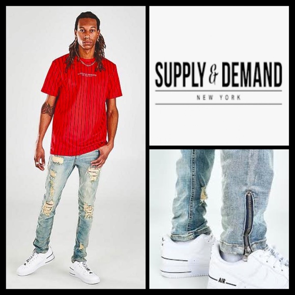 Supply and Demand Jeans Nwot Supply And Demand Distressed Bandana